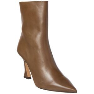 Alexandre Birman Bell 85 Leather Bootie, Grey